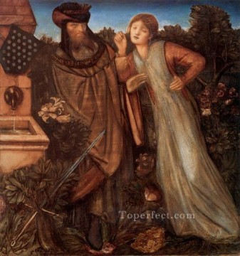 King Mark and La Belle Iseult PreRaphaelite Sir Edward Burne Jones Oil Paintings